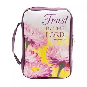 Sunflower Garden "Trust in the Lord Proverbs 3:5" Purple Bible Carrying Case